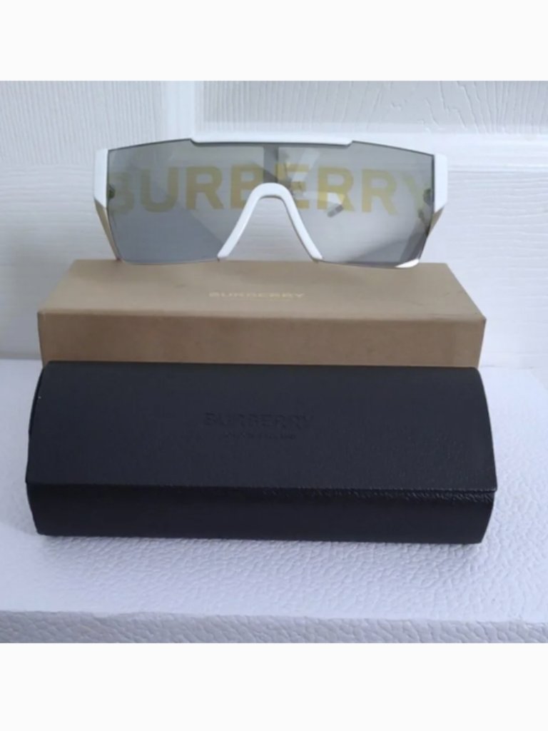 New Burberry Be4291 Shield Mirror Lens Sunglasses Shades Sunnies Nwt Nib